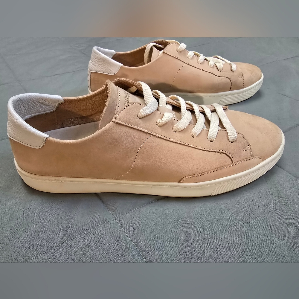 Soludos Ibiza Classic Sneaker Women's 11M Beige Nude Nubuck Leather